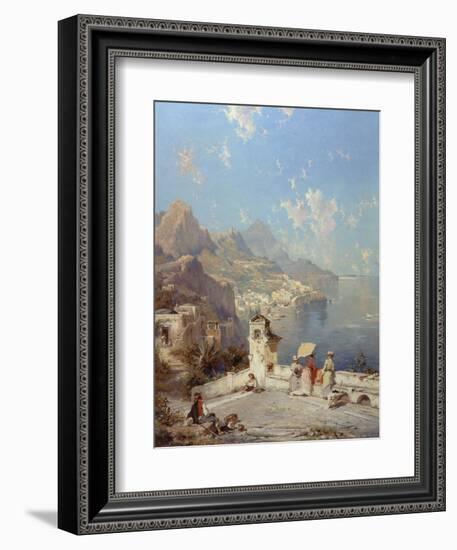 Overlooking Amalfi-Franz Richard Unterberger-Framed Giclee Print