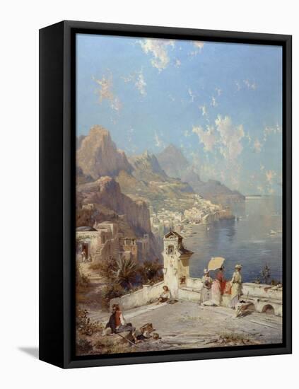 Overlooking Amalfi-Franz Richard Unterberger-Framed Premier Image Canvas