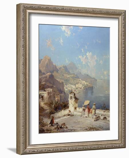 Overlooking Amalfi-Franz Richard Unterberger-Framed Giclee Print