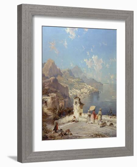 Overlooking Amalfi-Franz Richard Unterberger-Framed Giclee Print