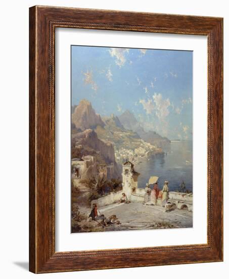 Overlooking Amalfi-Franz Richard Unterberger-Framed Giclee Print