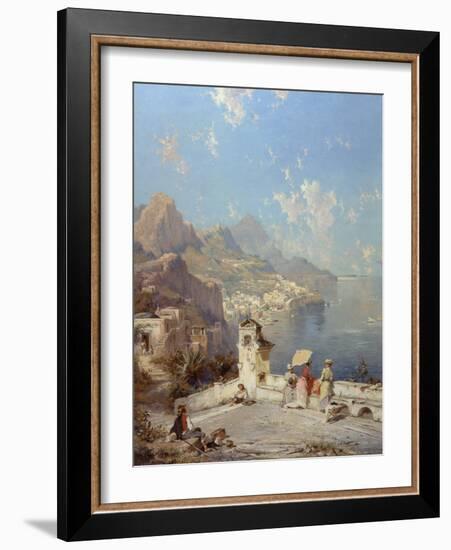 Overlooking Amalfi-Franz Richard Unterberger-Framed Giclee Print