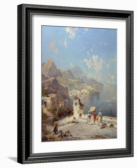 Overlooking Amalfi-Franz Richard Unterberger-Framed Giclee Print