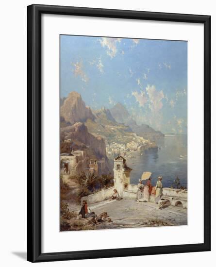 Overlooking Amalfi-Franz Richard Unterberger-Framed Giclee Print