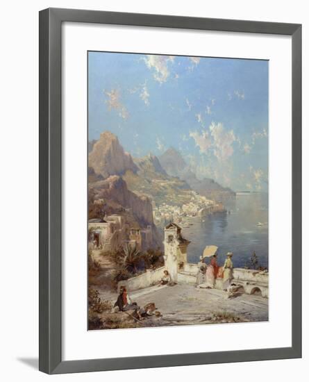 Overlooking Amalfi-Franz Richard Unterberger-Framed Giclee Print