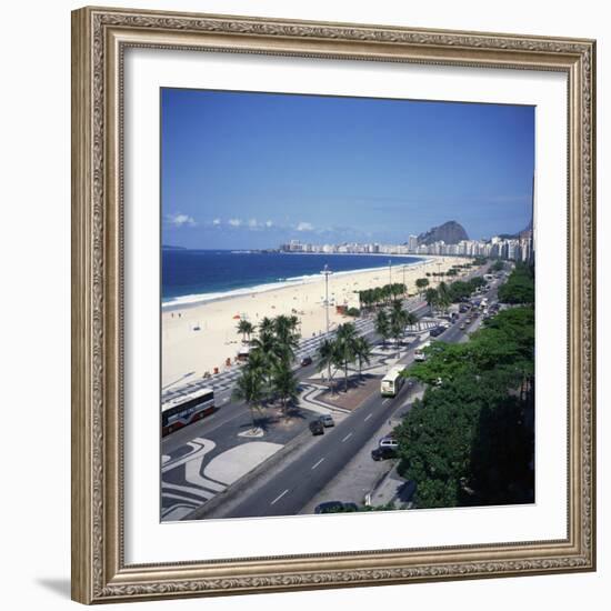 Overlooking Copacabana Beach, Rio De Janeiro, Brazil, South America-Geoff Renner-Framed Photographic Print