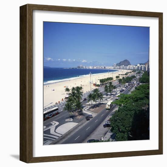 Overlooking Copacabana Beach, Rio De Janeiro, Brazil, South America-Geoff Renner-Framed Photographic Print