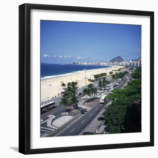 Overlooking Copacabana Beach, Rio De Janeiro, Brazil, South America-Geoff Renner-Framed Photographic Print