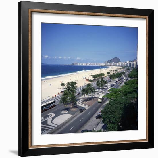 Overlooking Copacabana Beach, Rio De Janeiro, Brazil, South America-Geoff Renner-Framed Photographic Print