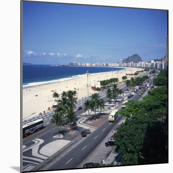 Overlooking Copacabana Beach, Rio De Janeiro, Brazil, South America-Geoff Renner-Mounted Photographic Print