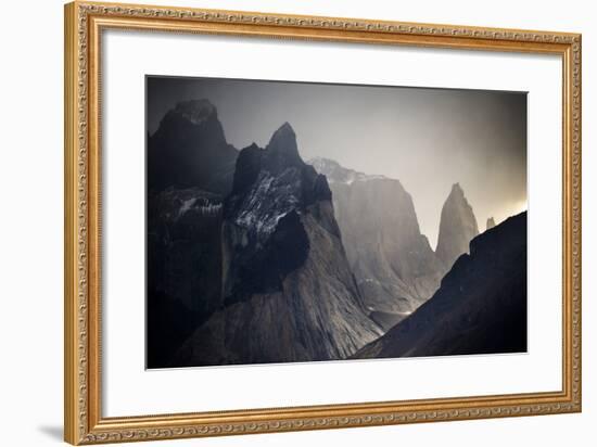 Overlooking Paine Grande Left, Los Cuernos Right, Torres Del Paine NP, Located S Chilean Patagonia-Jay Goodrich-Framed Photographic Print