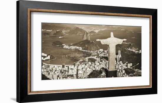 Overlooking Rio de Janeiro, Brazil-Pangea Images-Framed Giclee Print