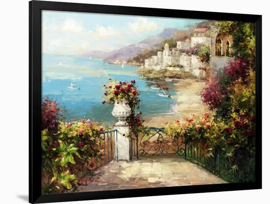 Overlooking the Harbor-Peter Bell-Framed Art Print