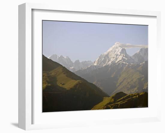 Overlooking the Hunza Valley from a Hill Above the Eagle's Nest Hotel, Northern Areas, Pakistan-Don Smith-Framed Photographic Print