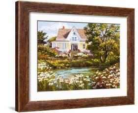 Overlooking the Pond-Erin Dertner-Framed Art Print