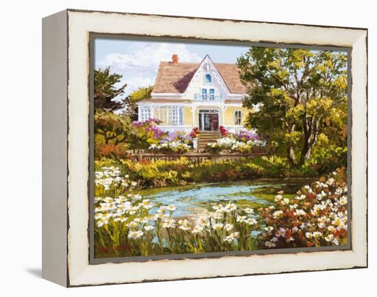 Overlooking the Pond-Erin Dertner-Framed Stretched Canvas