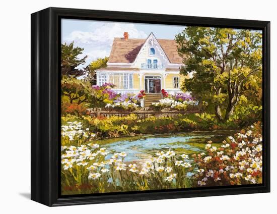 Overlooking the Pond-Erin Dertner-Framed Stretched Canvas