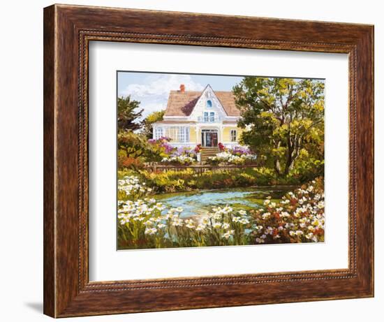 Overlooking the Pond-Erin Dertner-Framed Art Print