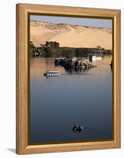 Overlooking the River Nile at Aswan, Egypt, North Africa, Africa-Mcconnell Andrew-Framed Premier Image Canvas