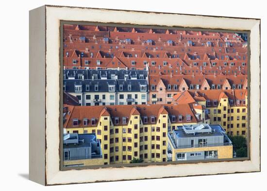 Overlooking the rooftops of Copenhagen-Mallorie Ostrowitz-Framed Premier Image Canvas