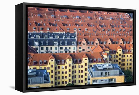 Overlooking the rooftops of Copenhagen-Mallorie Ostrowitz-Framed Premier Image Canvas