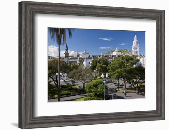 Overlooking the Square of Independence, Quito, Ecuador-Peter Adams-Framed Photographic Print