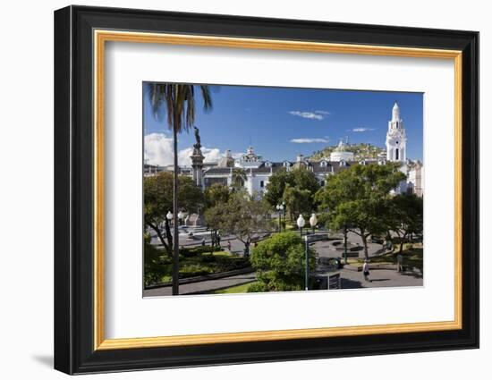 Overlooking the Square of Independence, Quito, Ecuador-Peter Adams-Framed Photographic Print