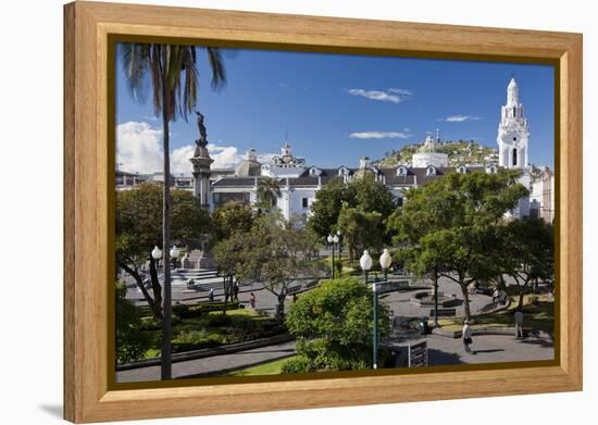 Overlooking the Square of Independence, Quito, Ecuador-Peter Adams-Framed Premier Image Canvas