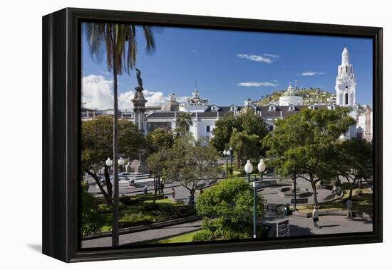 Overlooking the Square of Independence, Quito, Ecuador-Peter Adams-Framed Premier Image Canvas