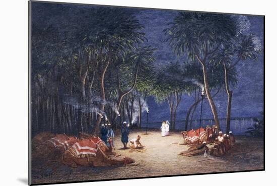 Overnight Camp on Banks of Nile, from Empress Eugenie of France's Journey in Egypt-Charles Theodore Frere-Mounted Giclee Print