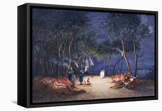 Overnight Camp on Banks of Nile, from Empress Eugenie of France's Journey in Egypt-Charles Theodore Frere-Framed Premier Image Canvas