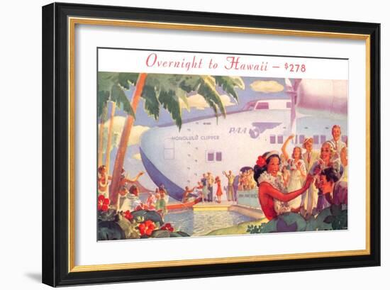 Overnight to Hawaii-null-Framed Art Print