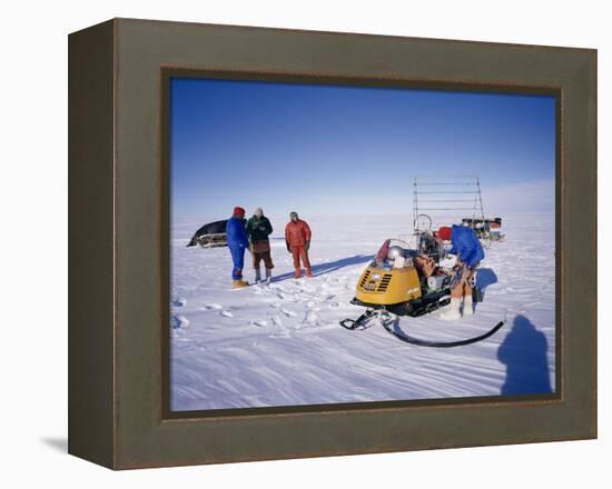 Oversnow Geophysical Team of the British Antarctic Survey, Antarctica, Polar Regions-Geoff Renner-Framed Premier Image Canvas