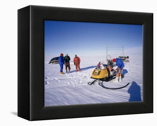 Oversnow Geophysical Team of the British Antarctic Survey, Antarctica, Polar Regions-Geoff Renner-Framed Premier Image Canvas