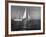 Overtaking a Conventional Sailboat, the Catamaran Is Displaying its Speed-Loomis Dean-Framed Photographic Print