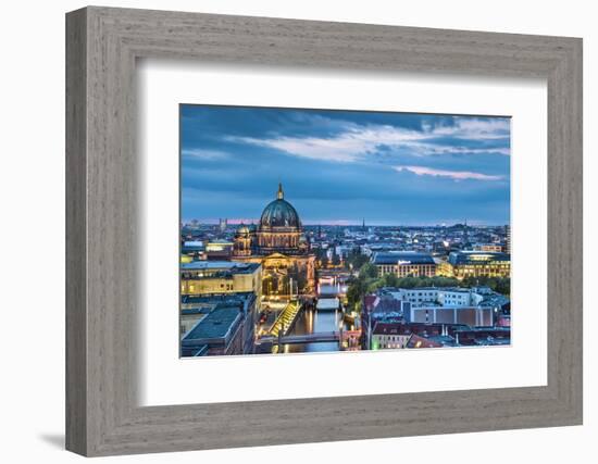 Overview, Berlin Dom and Spree River, Berlin, Germany-Sabine Lubenow-Framed Photographic Print