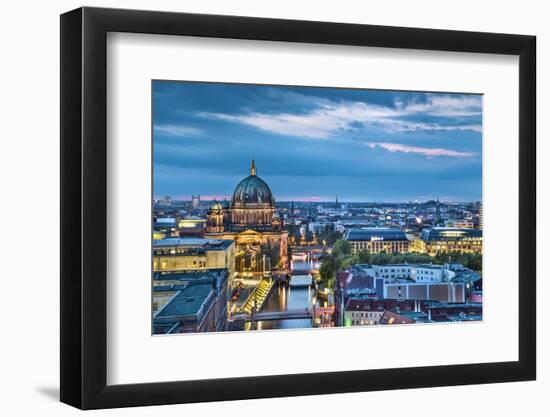 Overview, Berlin Dom and Spree River, Berlin, Germany-Sabine Lubenow-Framed Photographic Print