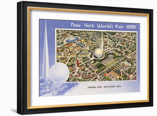 Overview, New York World's Fair, 1939-null-Framed Art Print