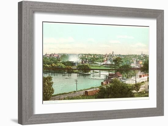 Overview of Ann Arbor, Michigan-null-Framed Art Print