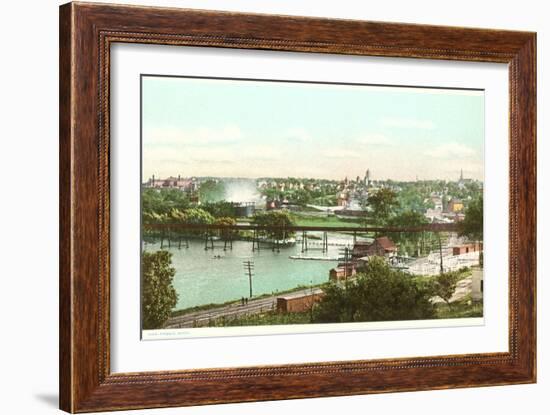 Overview of Ann Arbor, Michigan-null-Framed Art Print