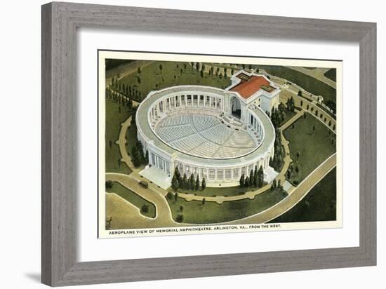 Overview of Arlington Amphitheatre-null-Framed Art Print