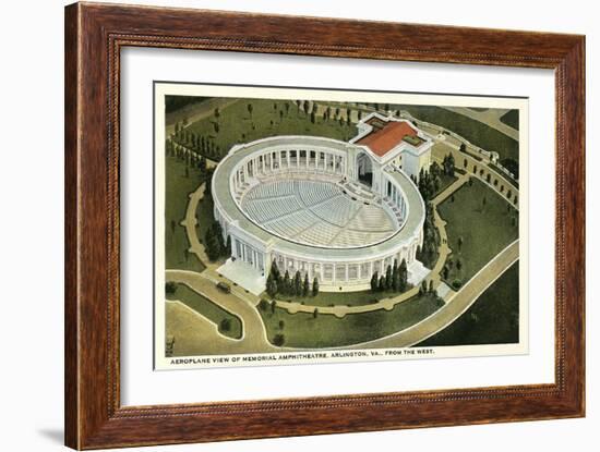 Overview of Arlington Amphitheatre-null-Framed Art Print