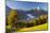 Overview of Berchtesgaden in Autumn with the Watzmann Mountain in the Background-Miles Ertman-Mounted Photographic Print