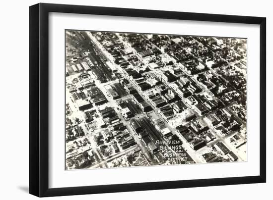 Overview of Downtown Billings-null-Framed Art Print