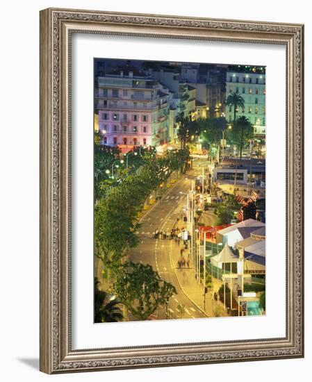 Overview of La Pantiero, Cannes, France-Walter Bibikow-Framed Photographic Print