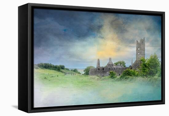 Overview of massive Moyne Abbey, County Mayo, Ireland.-Betty Sederquist-Framed Premier Image Canvas