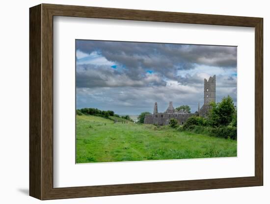 Overview of massive Moyne Abbey, County Mayo, Ireland.-Betty Sederquist-Framed Photographic Print