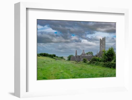 Overview of massive Moyne Abbey, County Mayo, Ireland.-Betty Sederquist-Framed Photographic Print