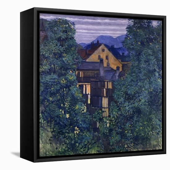 Overview of Payerbach, in the background the Rax-Koloman Moser-Framed Premier Image Canvas