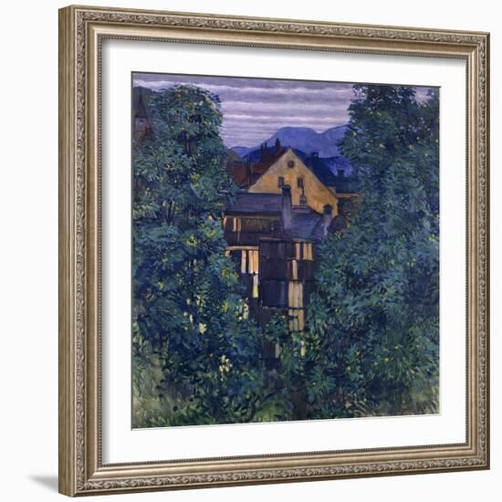 Overview of Payerbach, in the background the Rax-Koloman Moser-Framed Giclee Print